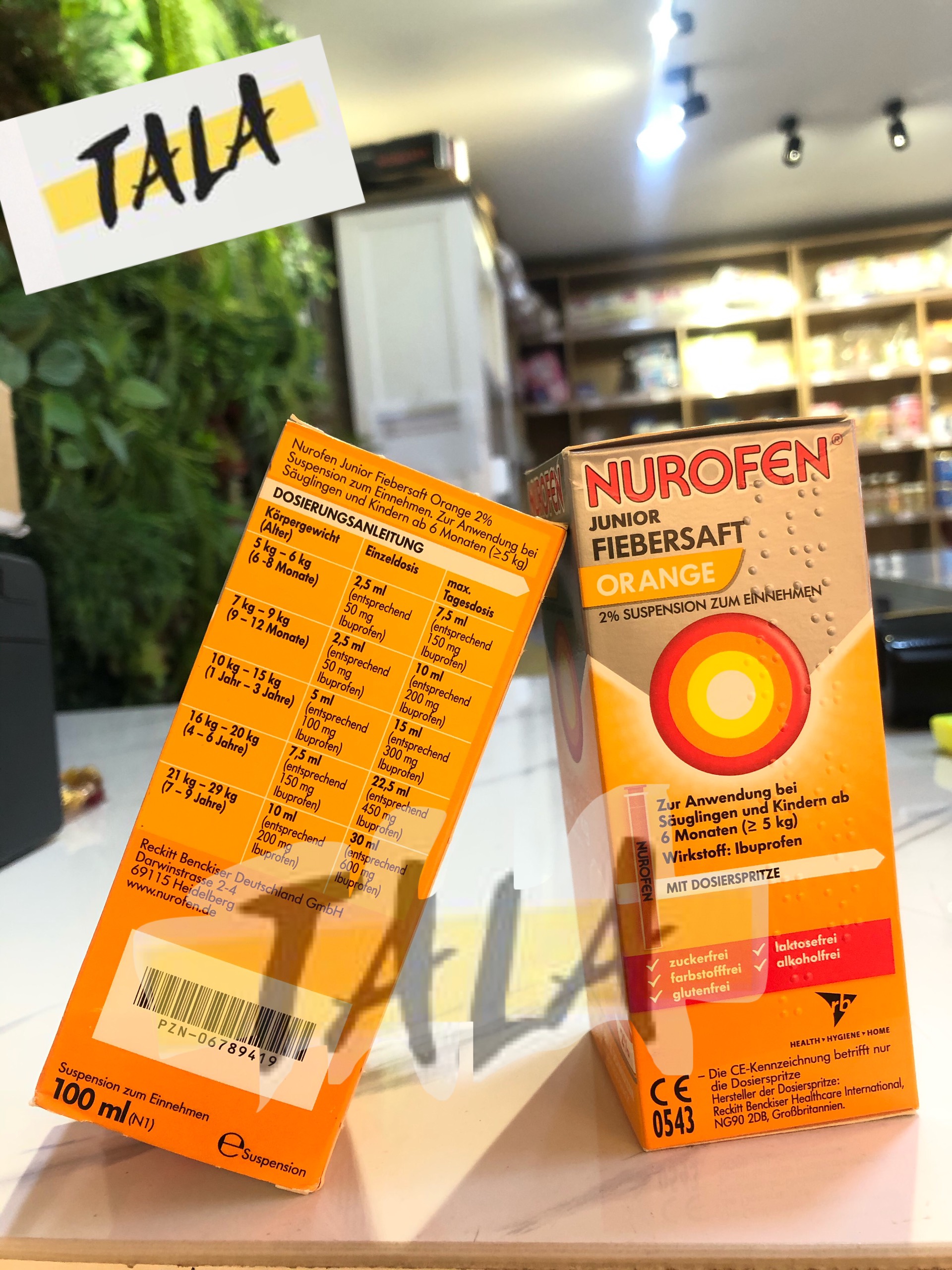 SIRO HẠ SỐT NUROFEN CHO BÉ TỪ 6 THÁNG 100ml