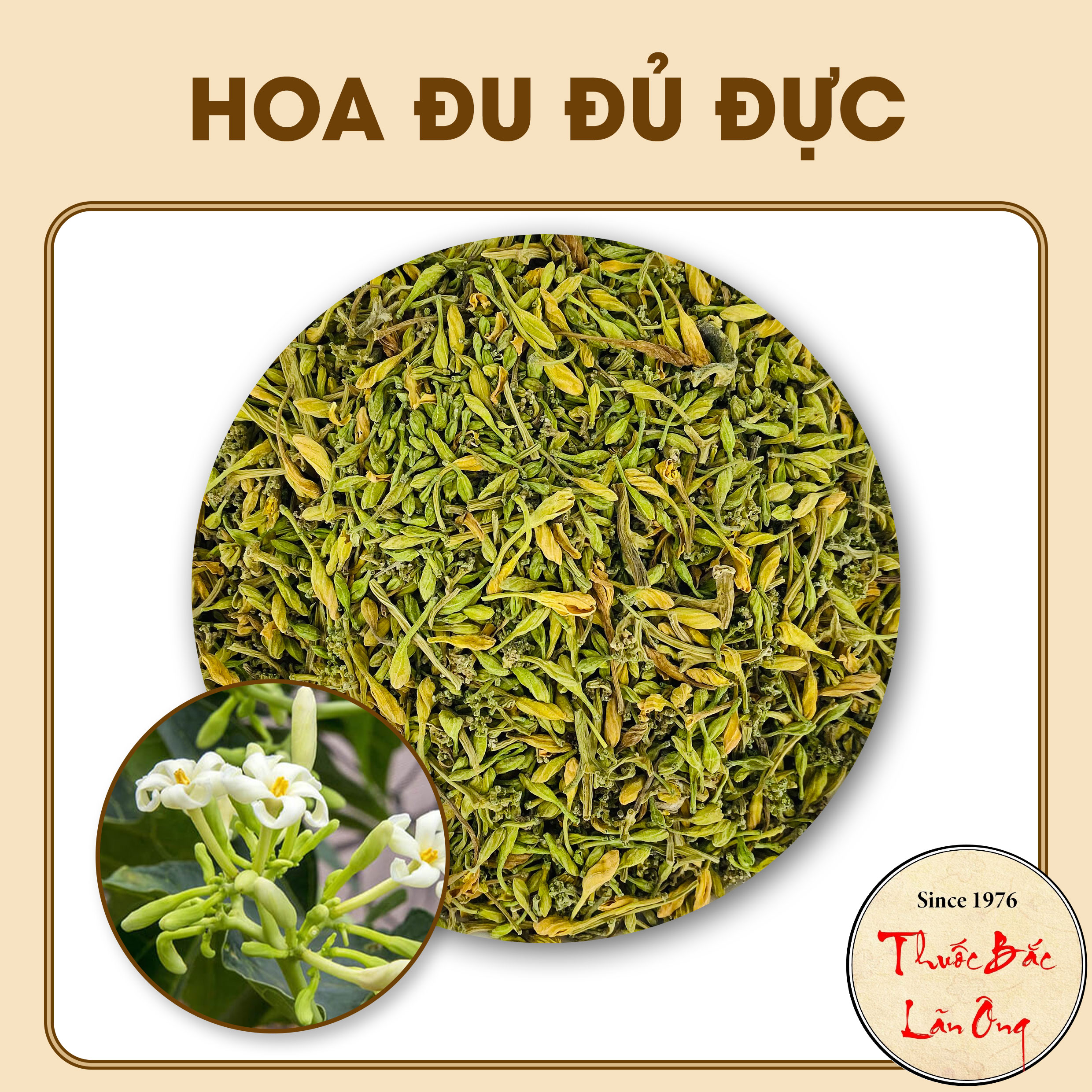 Hoa đu đủ đực sấy khô 100g