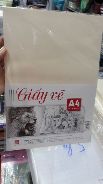 Giấy vẽ Hồng Hà A4 4943