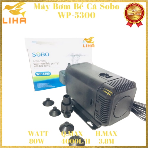 [Hoàn Tiền 10%]Máy Bơm SOBO WP 4550 (50W 3600L/H)  Dành Cho Hồ Cá Cảnh