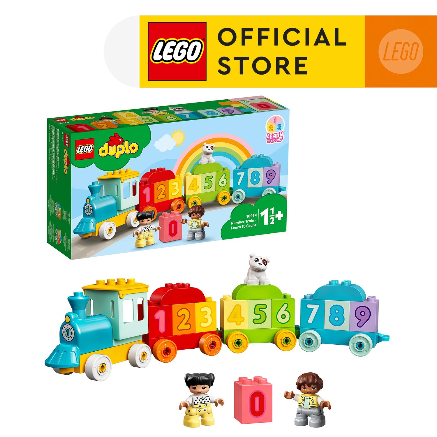 LEGO DUPLO 10954 Đồ Chơi Lắp Ráp Cho Bé Tàu lửa học đếm số (23 chi tiết)