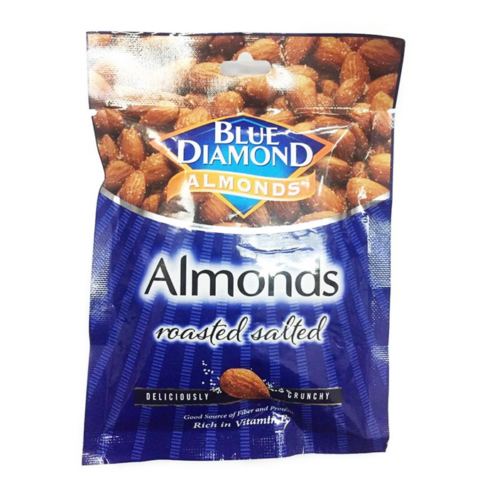 Hạnh Nhân rang muối Honey Blue Diamond Roasted Salted có vitamin E, 30g