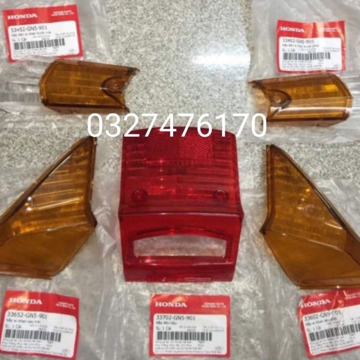 Bộ chụp, võ đèn hậu xi nhan nhan trước sau xe Super DREAM zin