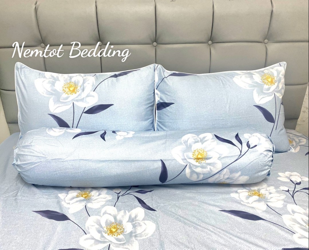 💕SIÊU PHẨM💕 Bộ Ga Gối Lyocell Than Hoạt Tính Kháng Khuẩn Mềm Mịn, Nằm Thoáng Mát _ Nemtot Bedding