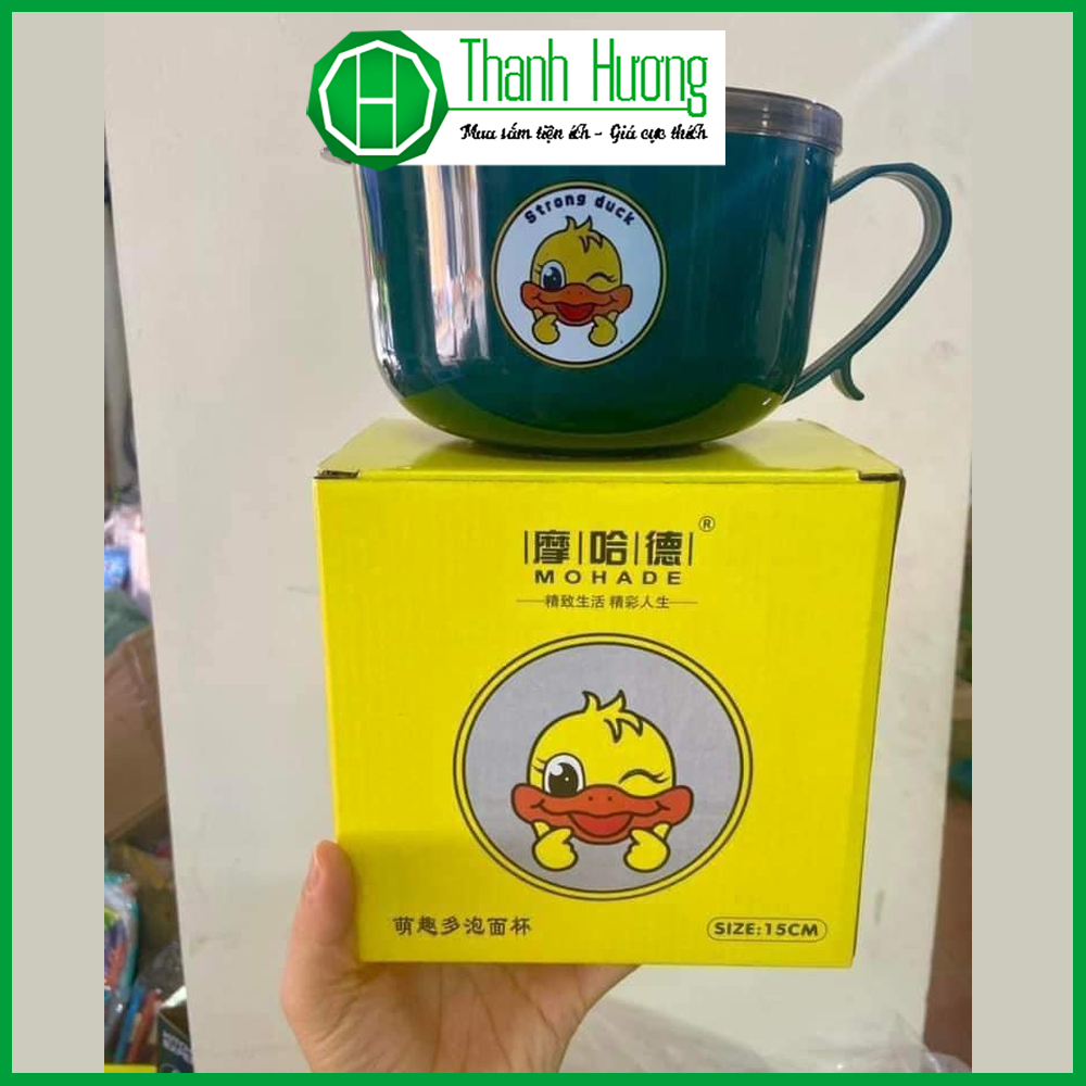 Ca ăn mì, cháo chống nóng vịt vàng inox