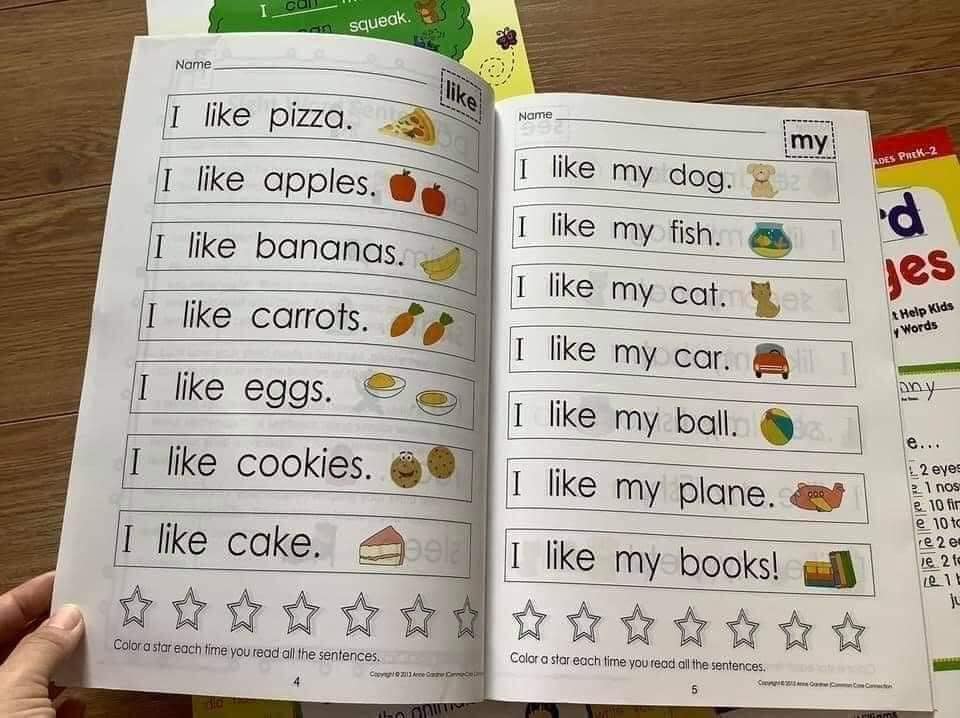 Đồ chơi cho bé học tiếng anh (Tặng kèm file nghe) Sight Word (4 cuốn)