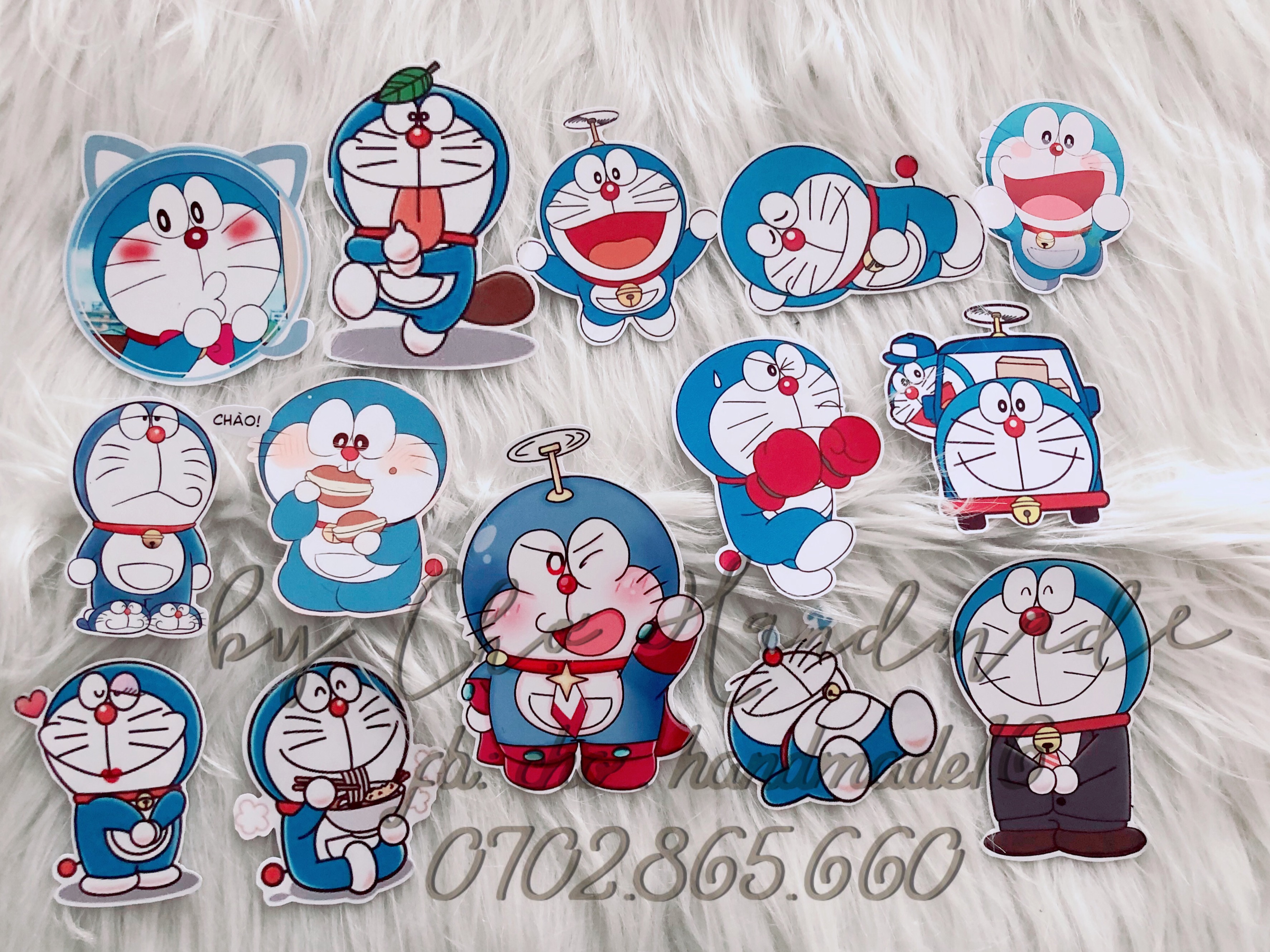 Set hình dán doremon cán pvc CHỐNG THẤM NƯỚC- sticker doraemon