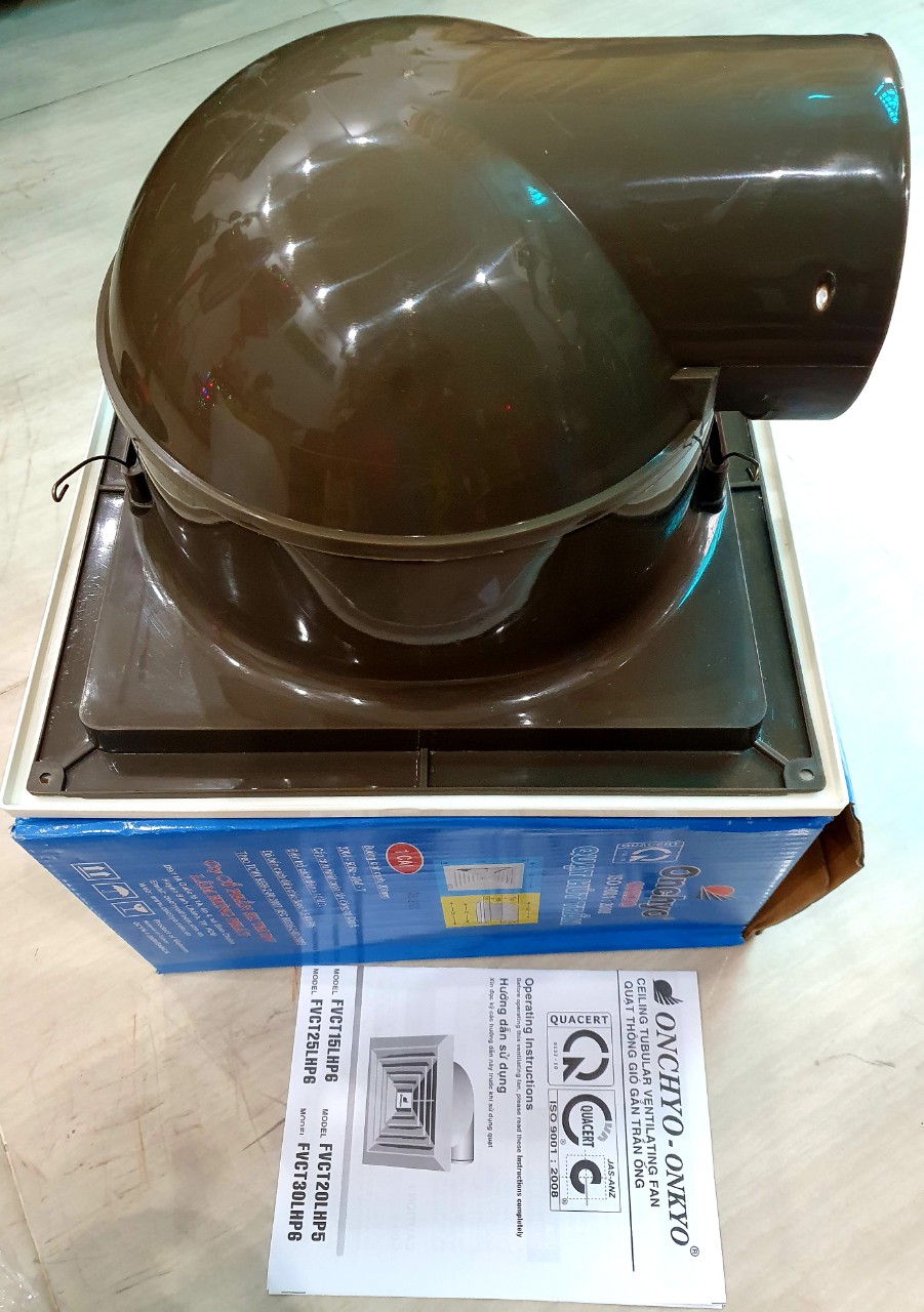 QUẠT THÔNG GIÓ GẮN TRẦN CÓ ỐNG DẪN ONKYO