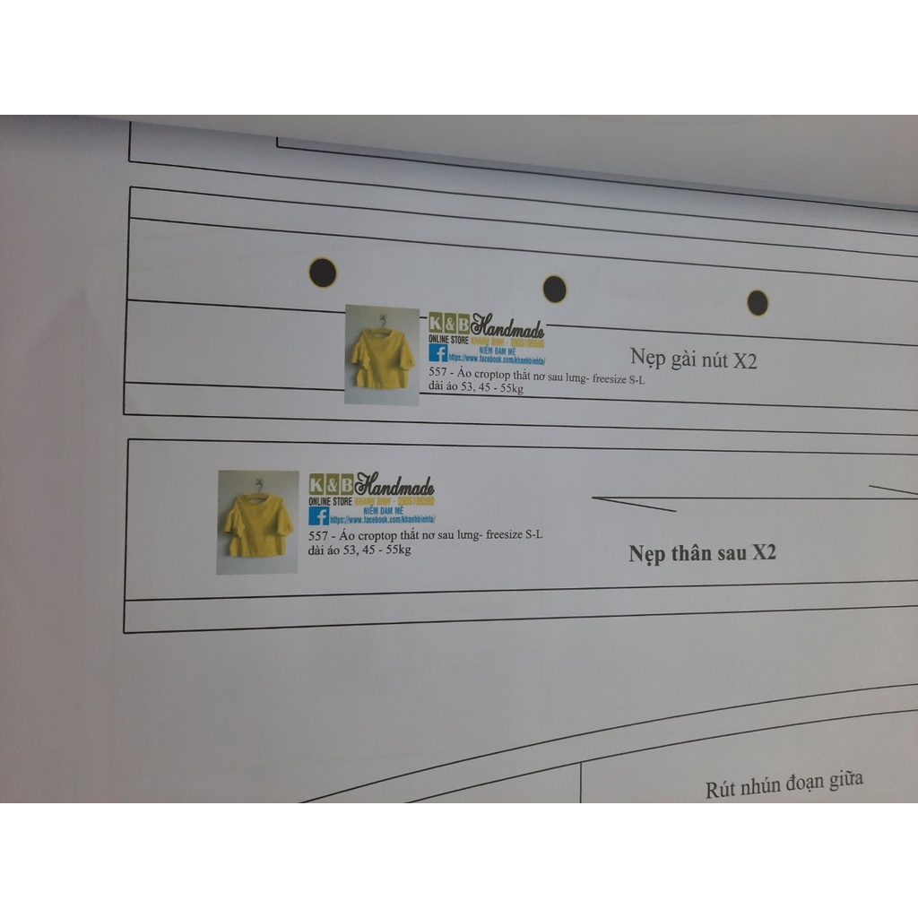 Rập áo kiểu - Rập giấy mã 557 (Bản vẽ) (BẢN VẼ)