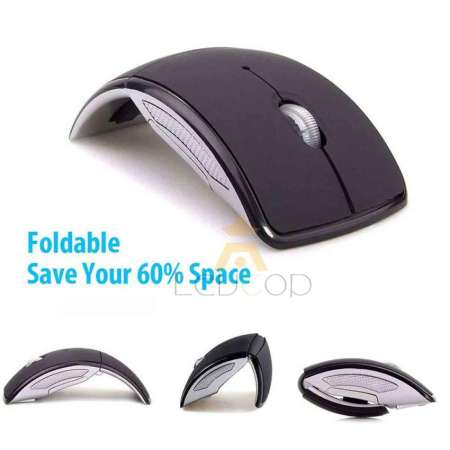LEVTOP เมาส์เกมมิ่งเม้าส์ไร้สาวี 2.4 กิกะเฮิร์ตซ์พับเก็บได้แบบไร้สายเมาส์ Vertical mouse Ergonomic Wireless Mice