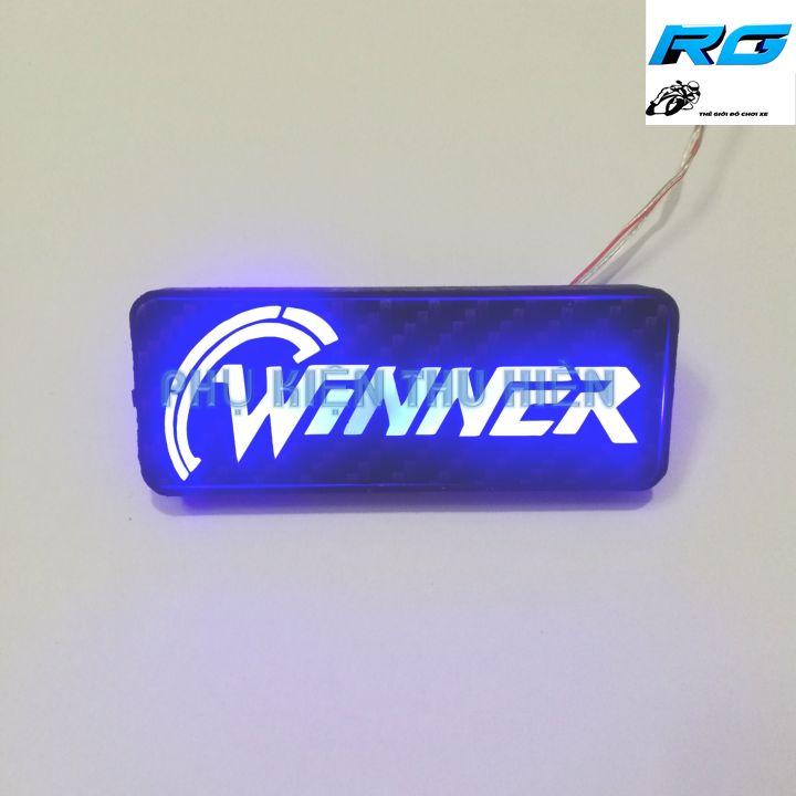 Chữ led Winner gắn đuôi dè xe máy - MÀU ĐỎ