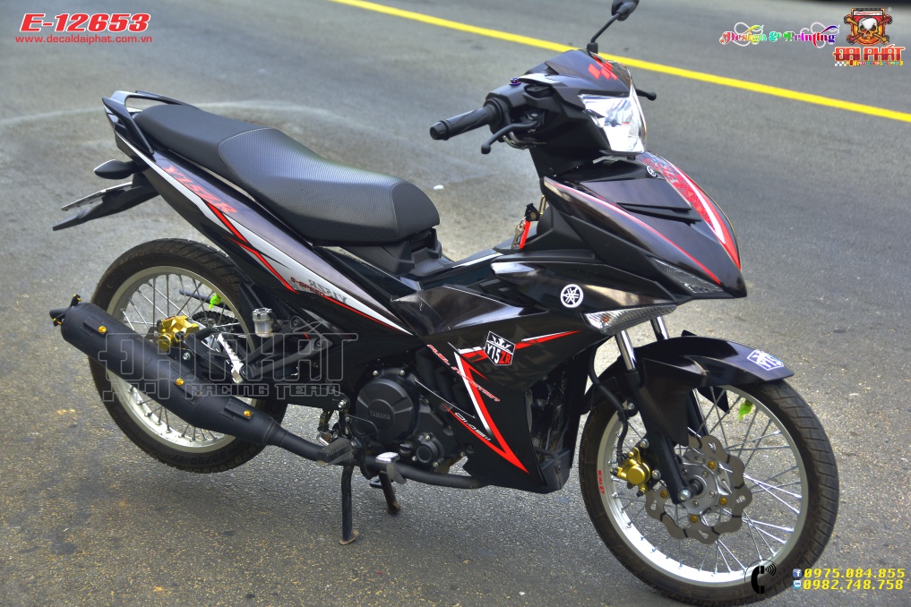 Tem Trùm Xe Exciter 150 Y15zr Đỏ Đen