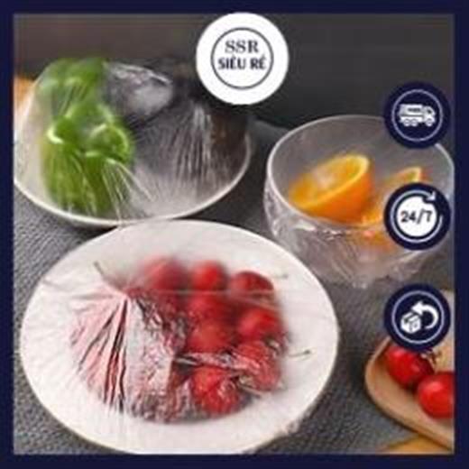 Set 100 Màng Bọc Thực Phẩm Có Túi Đựng Hình Gấu