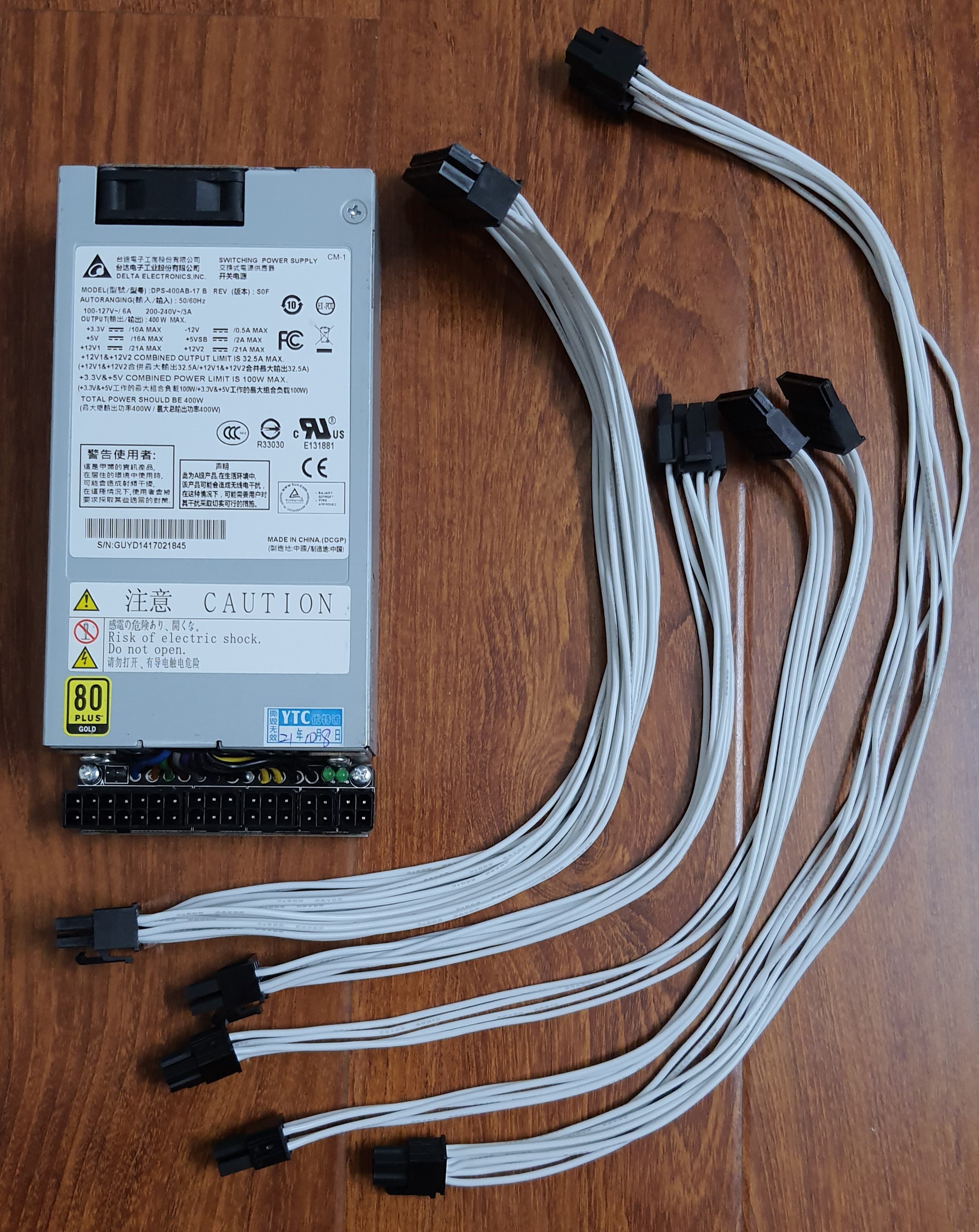 Nguồn máy tính ITX Flex Delta 400w - Modular - bản YTC