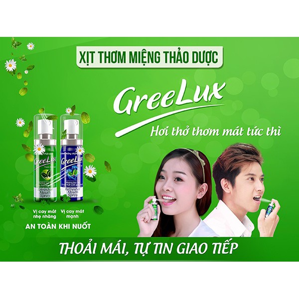 Xịt thơm miệng thảo dược Greelux Lọ 12ml