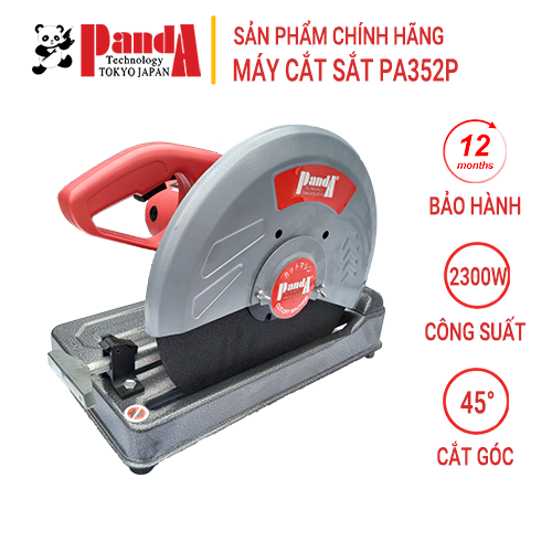 Máy cắt sắt panda pa352p, công suất 2300w, cắt góc 45 độ, tặng kèm lưỡi cắt