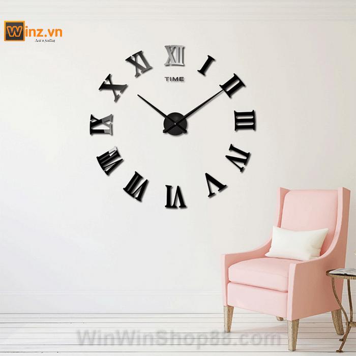 [HCM]Đồng hồ dán tường số La Mã V.2