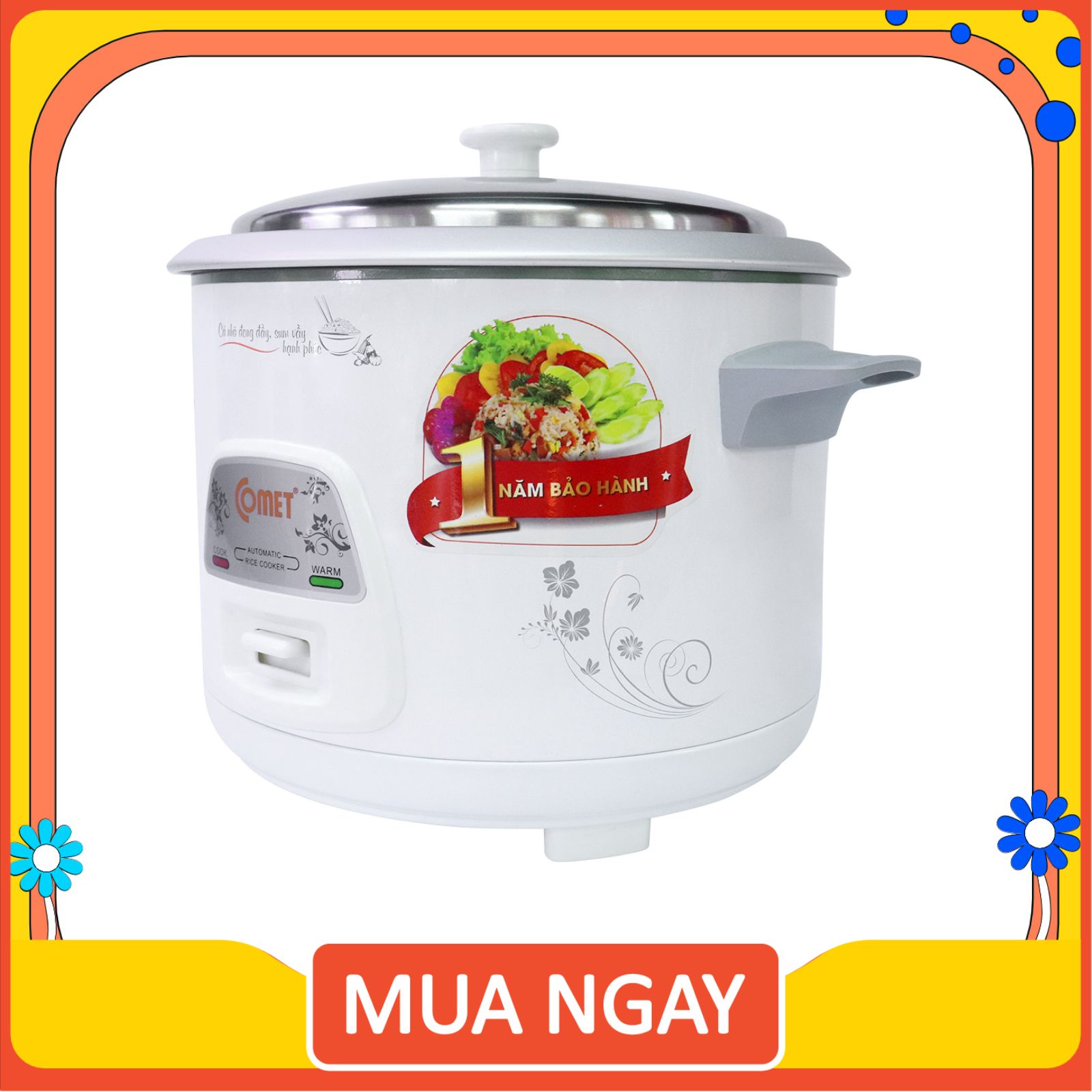 [HÀNG THÁI LAN] Nồi cơm điện COMET Nắp Rời 1.8L