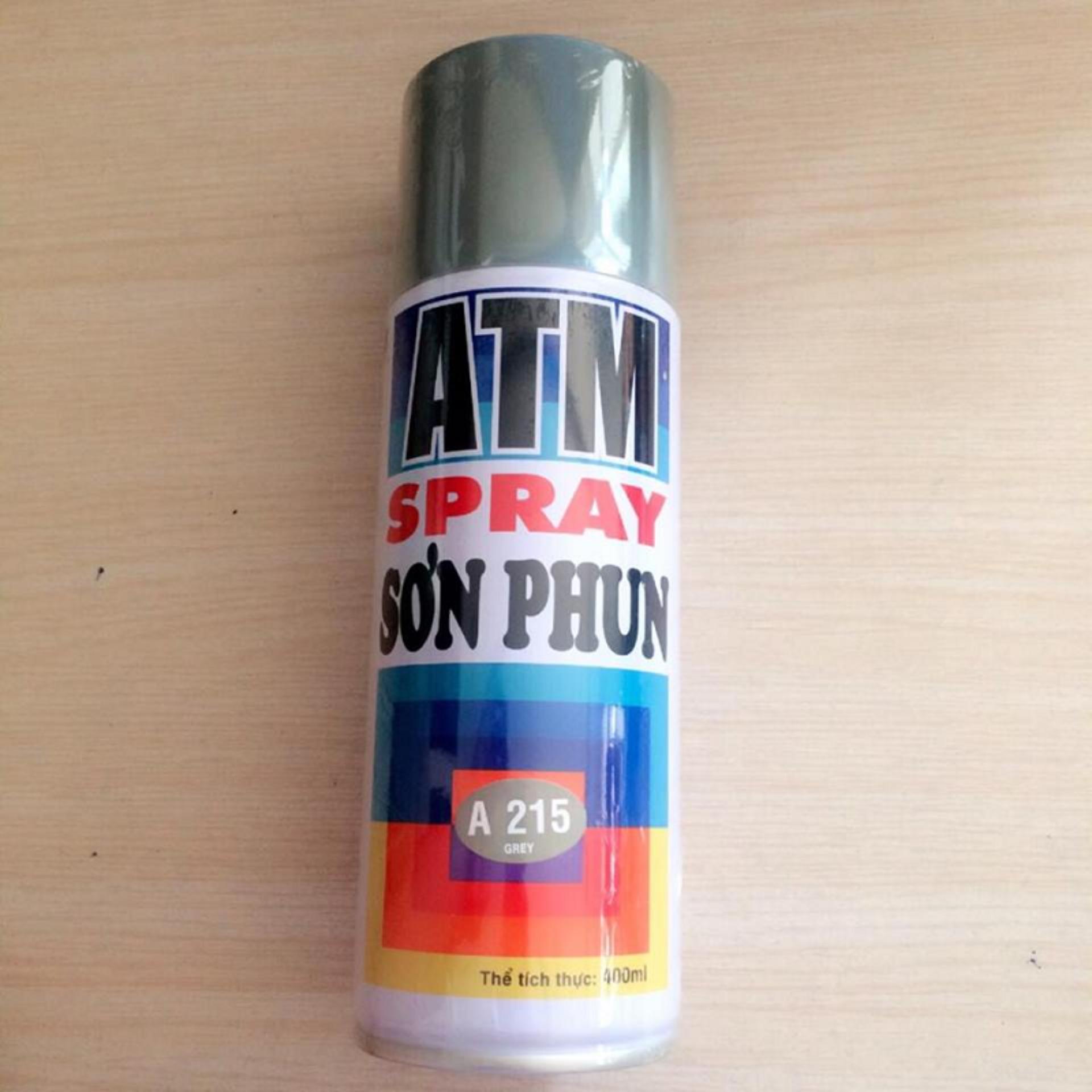 Bình sơn phun xịt ATM A215 400ml (Xám).
