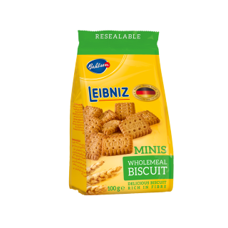 Bánh quy ngũ cốc nguyên hạt Minis Leibniz Đức gói 100g dùng dầu hướng dương, bánh thơm giòn tan HSD,,22 09 2021 thumbnail