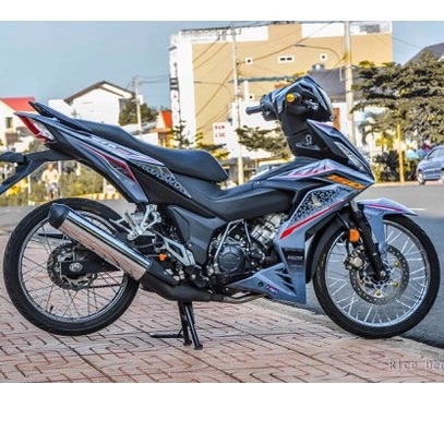 Tem rời winner lục giác dán xe xám xi măng