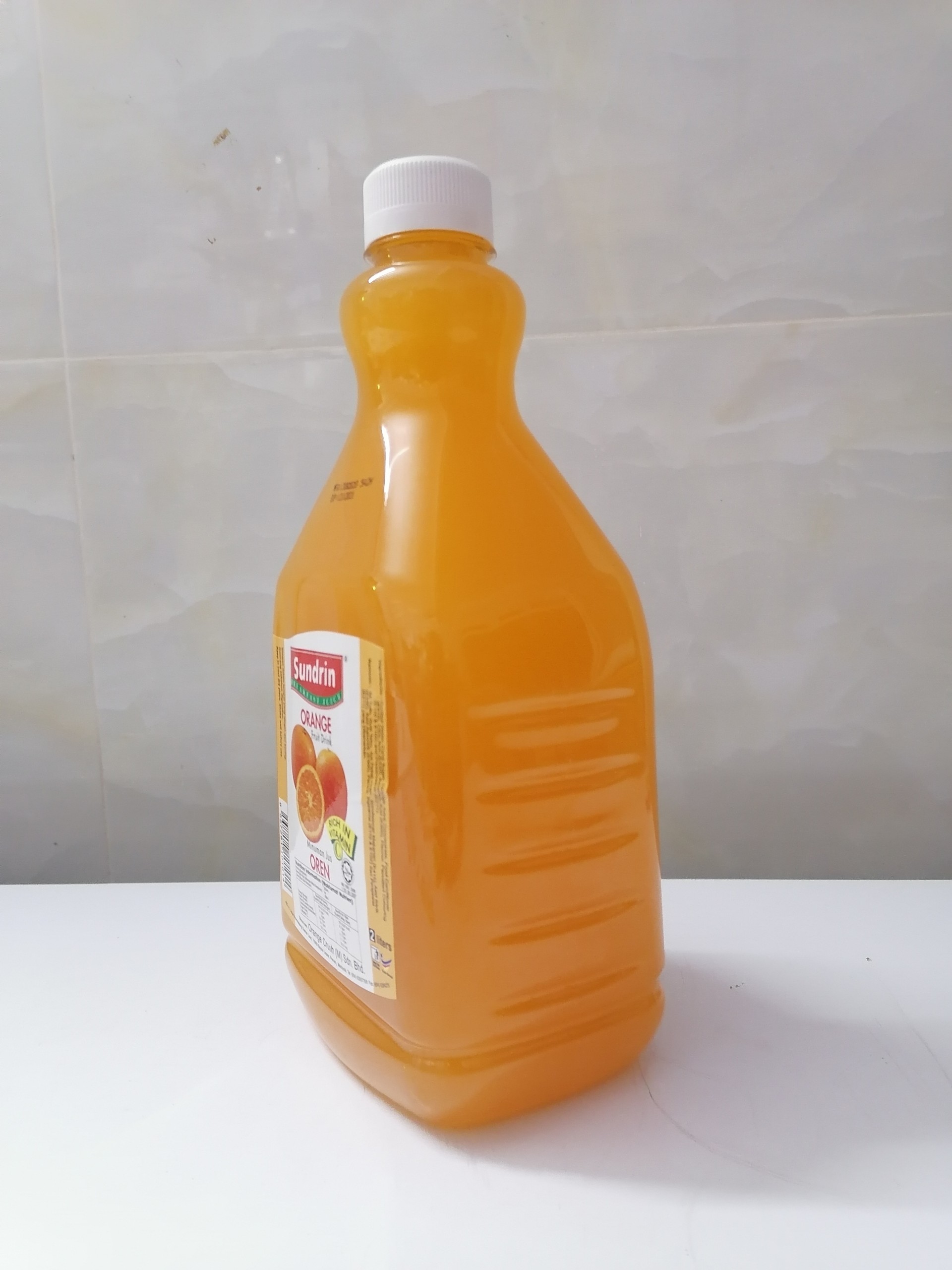 [Bình lớn 2 Lít - CAM] Nước ép trái cây [Malaysia] SUNDRIN Orange Fruit Drink (halal) (tmth-hk)