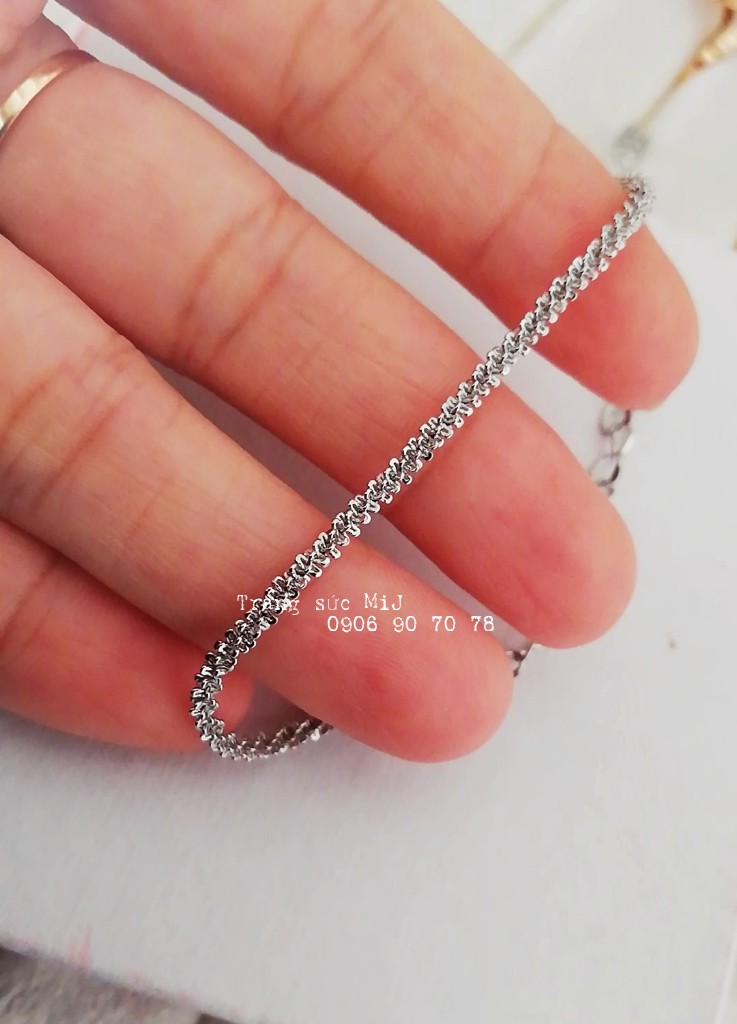 DÂY CHUYỀN TITAN BÍNH XOẮN TRẮNG