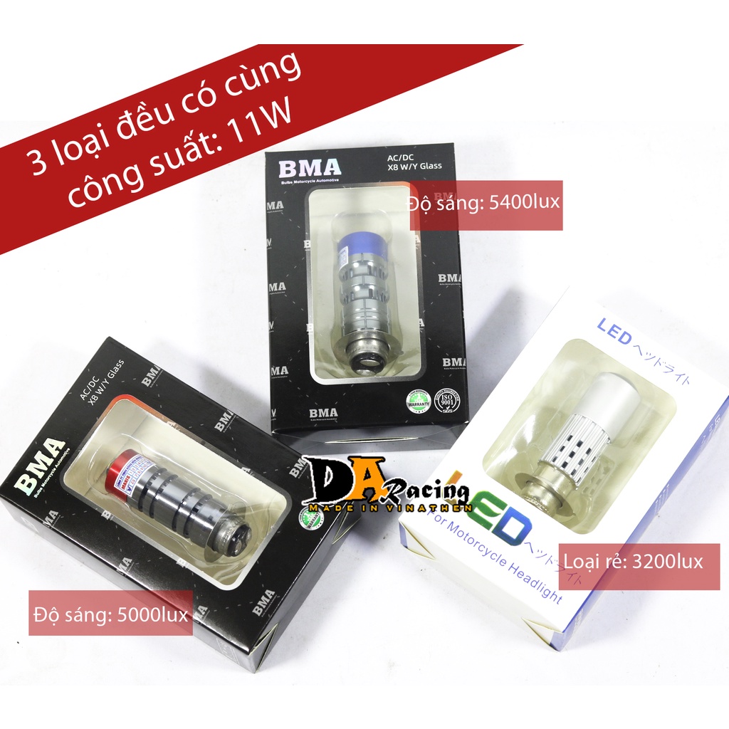 Đèn Pha Bi Cầu Chân M5 Hàng BMA Loại Tốt [ Cos Vàng - Pha Trắng ]