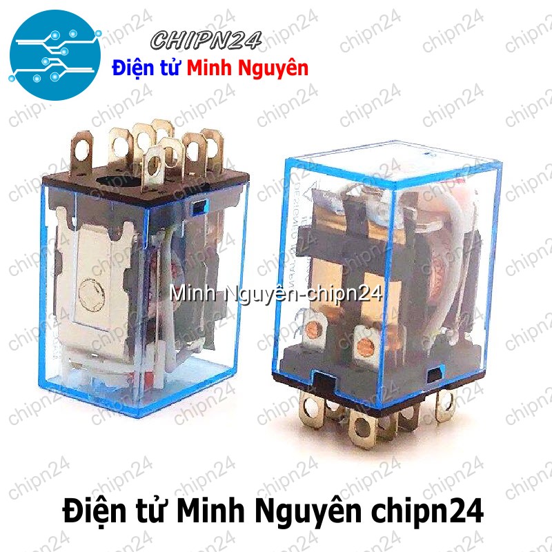 [1 con] (F200) Relay kiếng LY2NJ 8 chân 10A (LY2N-J JQX-13F AC220V/DC24V/DC12V)) - [Chọn Loại] - HHH.00121