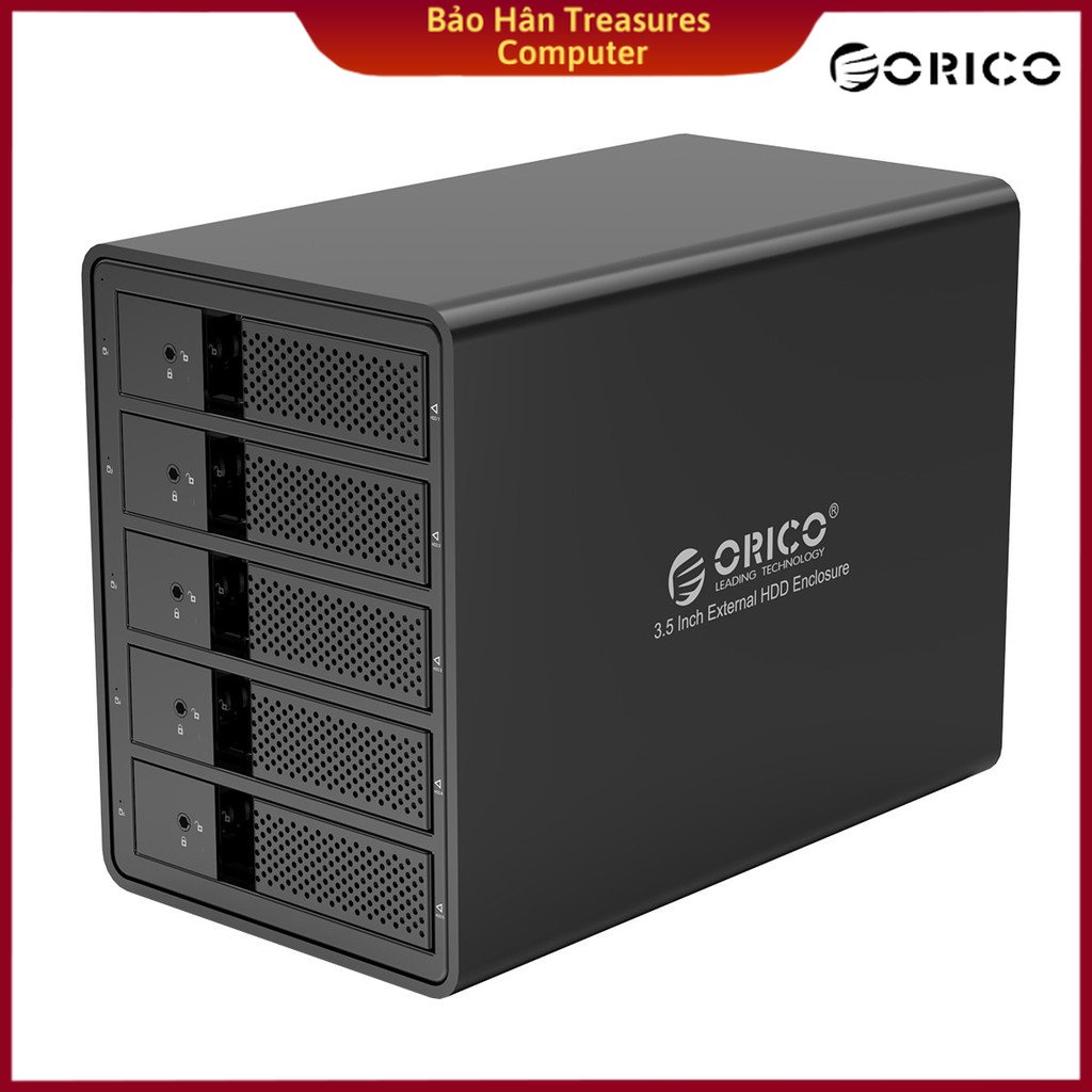 Hard drive box orico 9558u3 3.5 "5 slot sata 3 usb 3.0 type b-genuine goods
