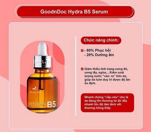 [Chiết-Gốc] Serum cấp ẩm phục hồi da Goodndoc Hydra B5