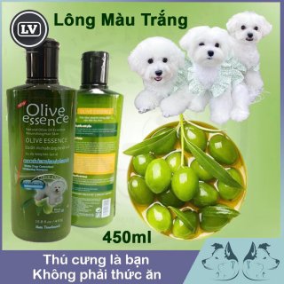 Sữa tắm chó tinh dầu ô liu OLIVE dành cho chó lông trắng thumbnail