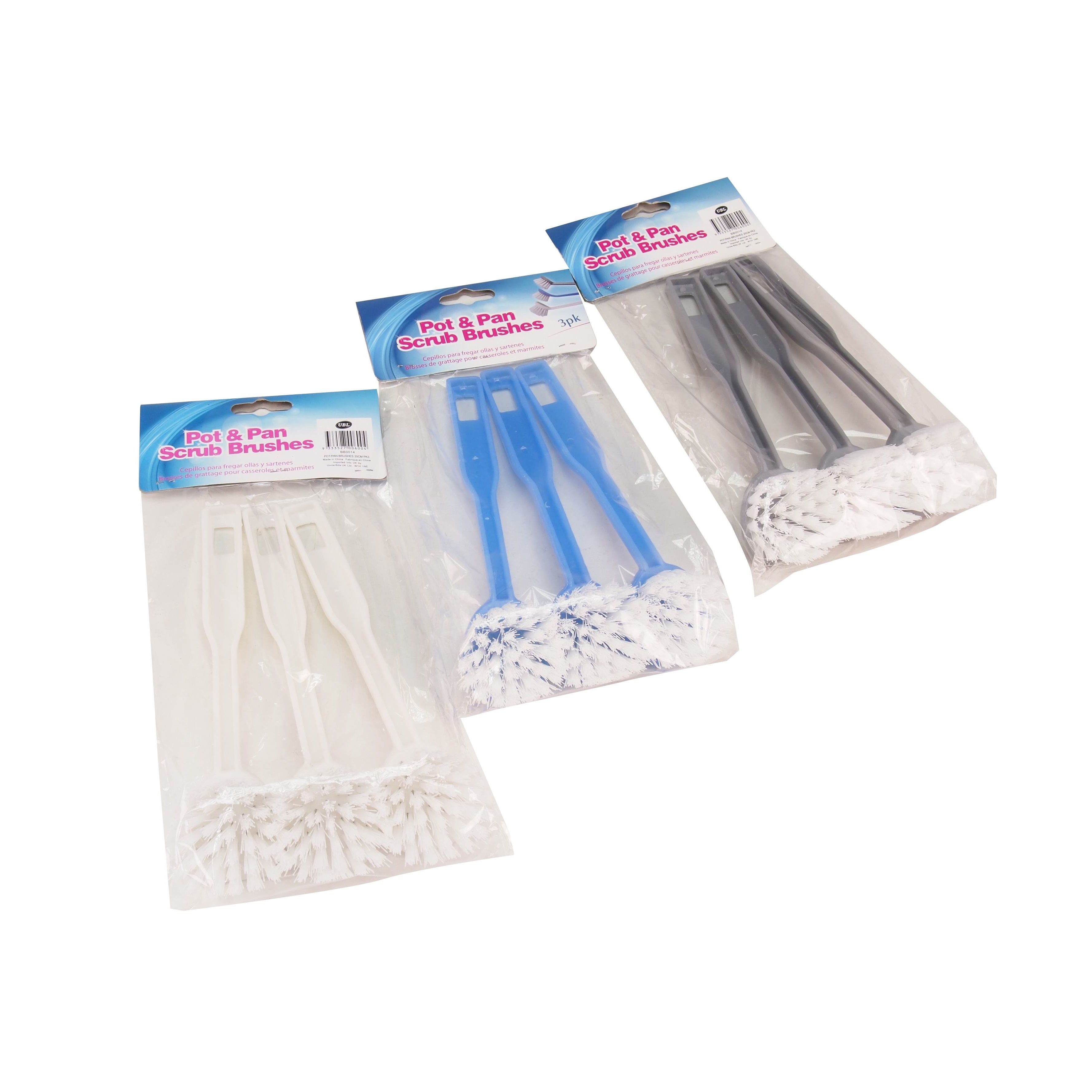 Bộ 3 cây chà sàn 20cm Uncle Bills BB0014