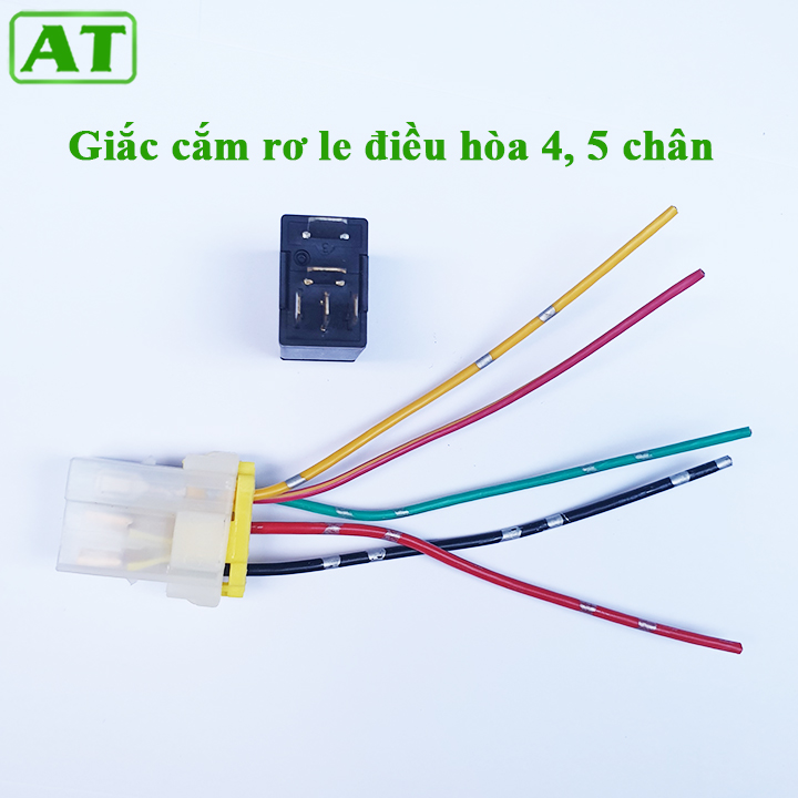 Giắc Cắm Rơ Le Điều Hòa Ô Tô 4 Chân - 5 Chân