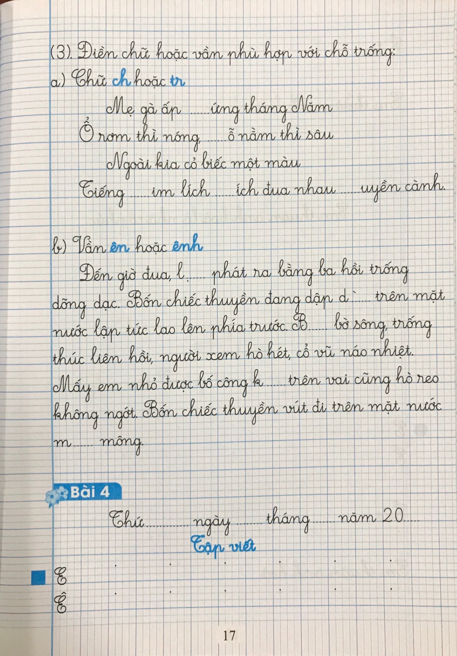 Luyện Viết lớp 3 tập 1 - Canh dieu