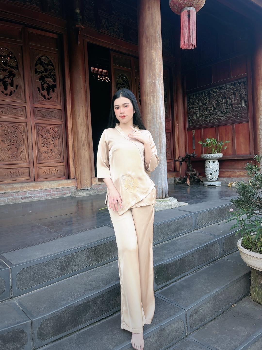ĐỒ LAM ĐI LỄ CHÙA_ LỤA NHẬT TÔ CHÂU