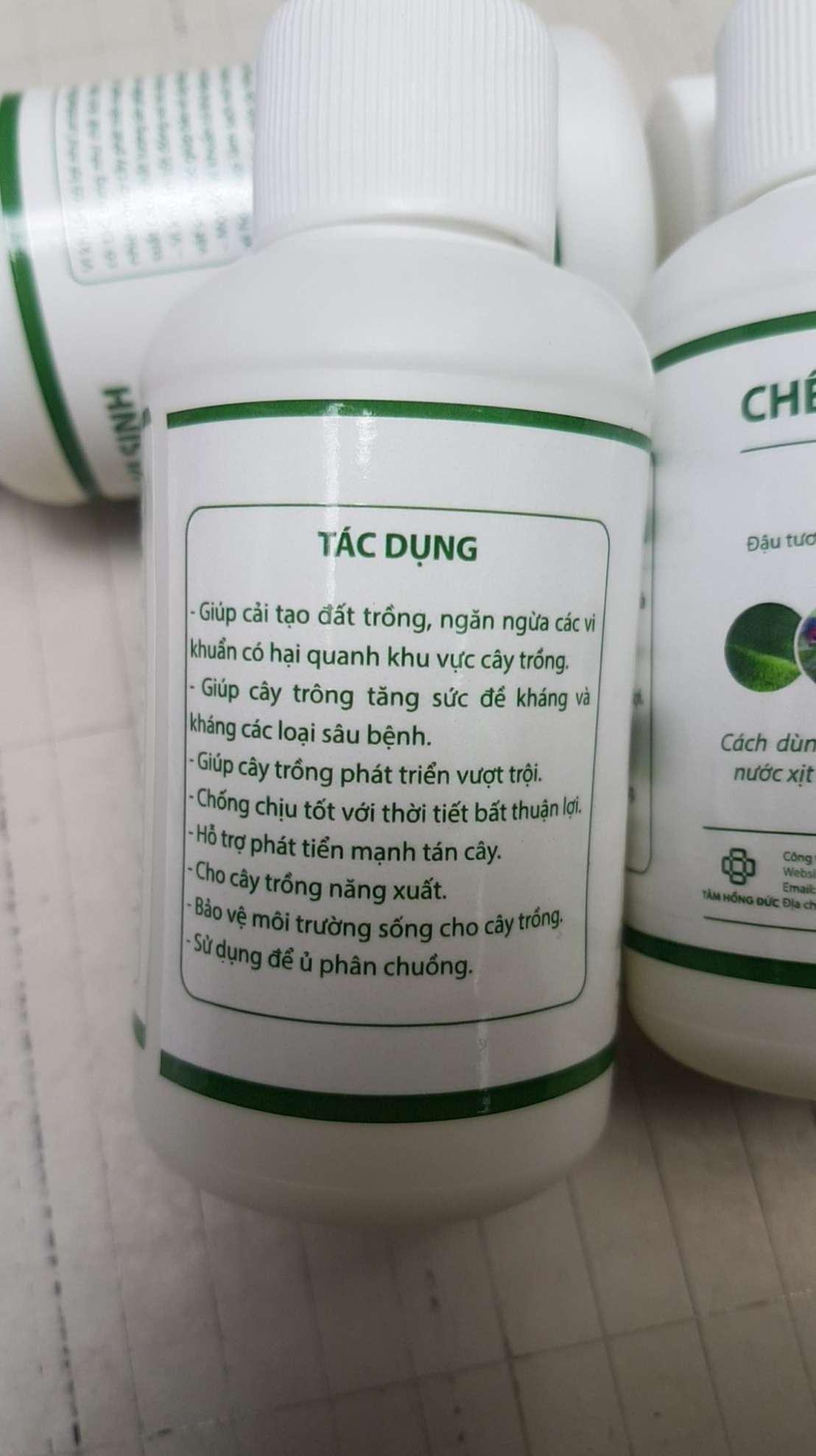 [hỗ trợ vc] 2 LỌ CHẾ PHẨM SINH HỌC P-GRO