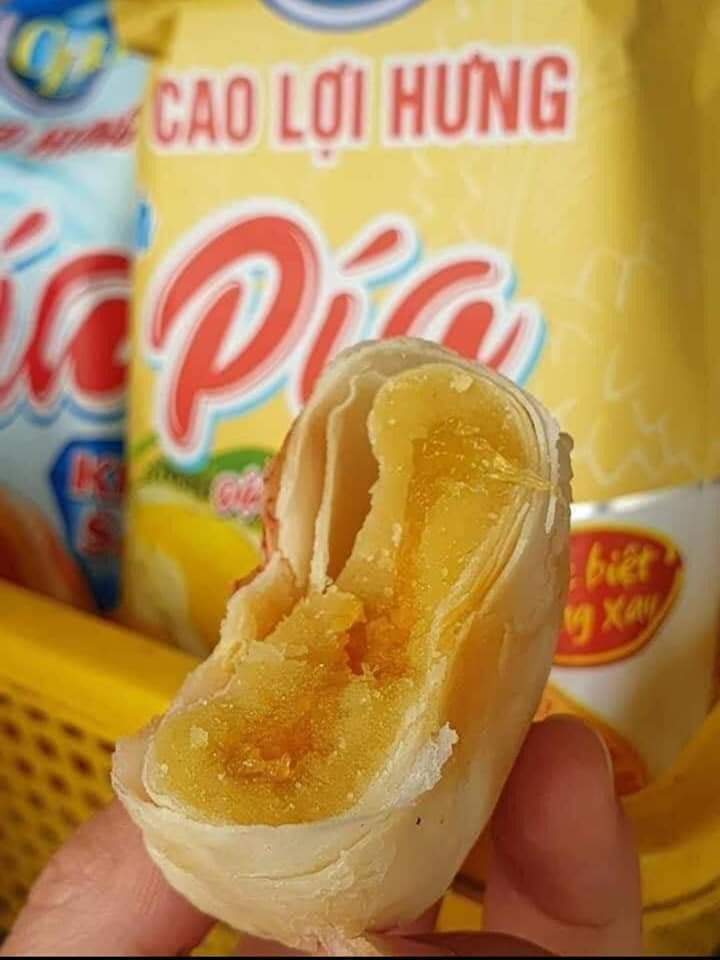 LỐC 3 GÓI BÁNH PÍA ĐẬU XANH SẦU RIÊNG CAO LỢI HƯNG - gồm 12 cái bánh