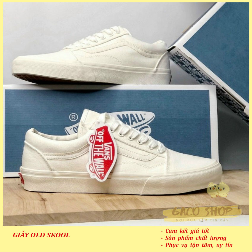 Giày thể thao Old Skool Trắng [GACO SHOP]