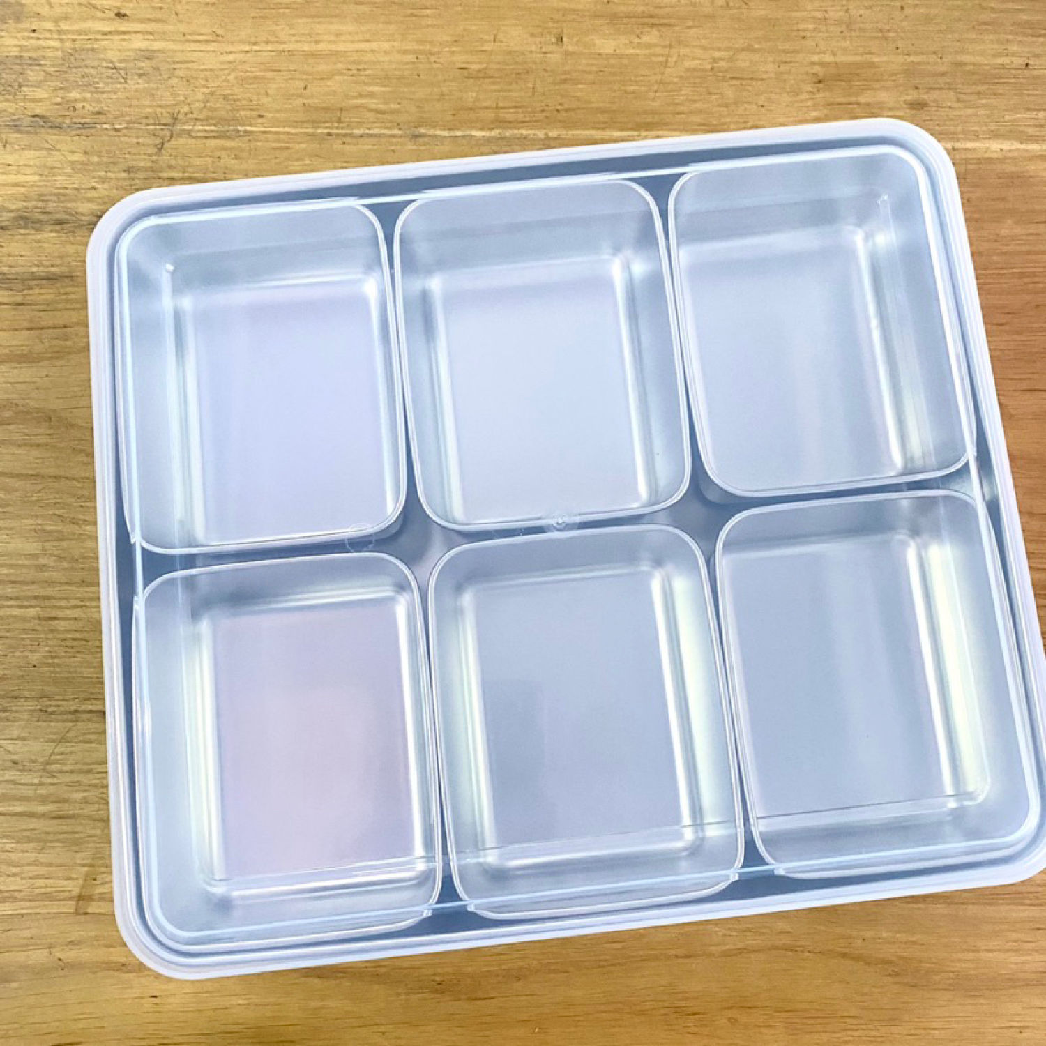 Set Khay Inox 6 Ngăn, 8 Ngăn Đựng Topping