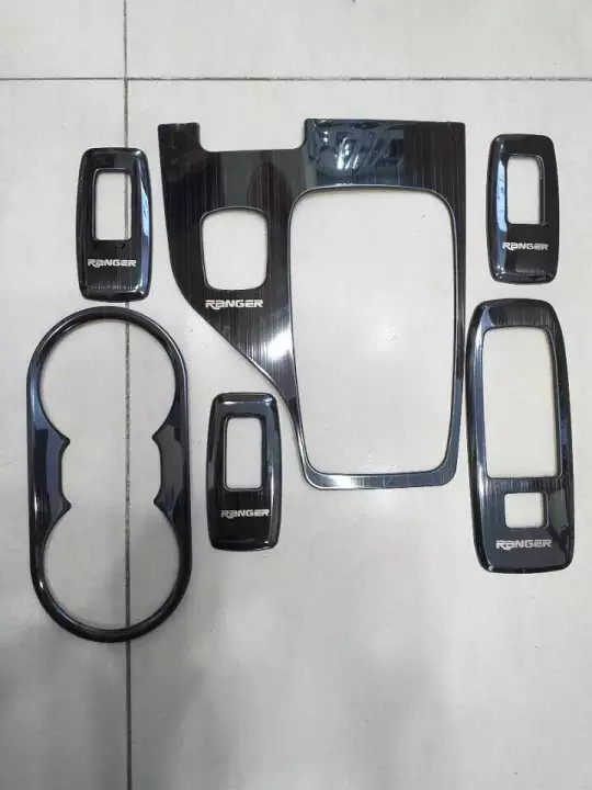 Ốp Nội Thất Xe Ford Ranger 2018 2019 2020 2021 Mẫu Titan Trang Trí Chống Xước Nội Thất Xe- Bộ 6 Chi tiết