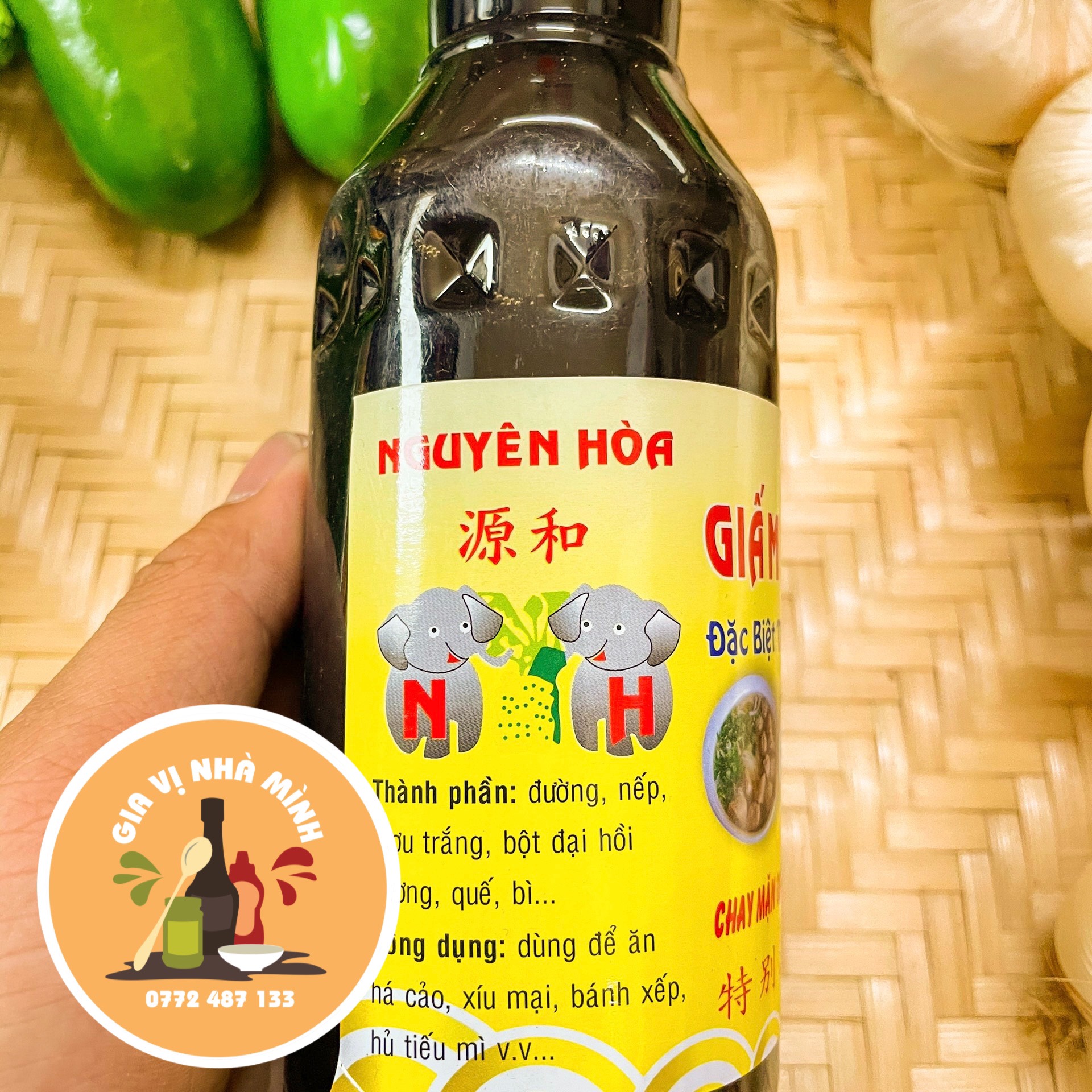 GIẤM TIỀU (GIẤM ĐỎ) NGUYÊN HOÀ 500ML
