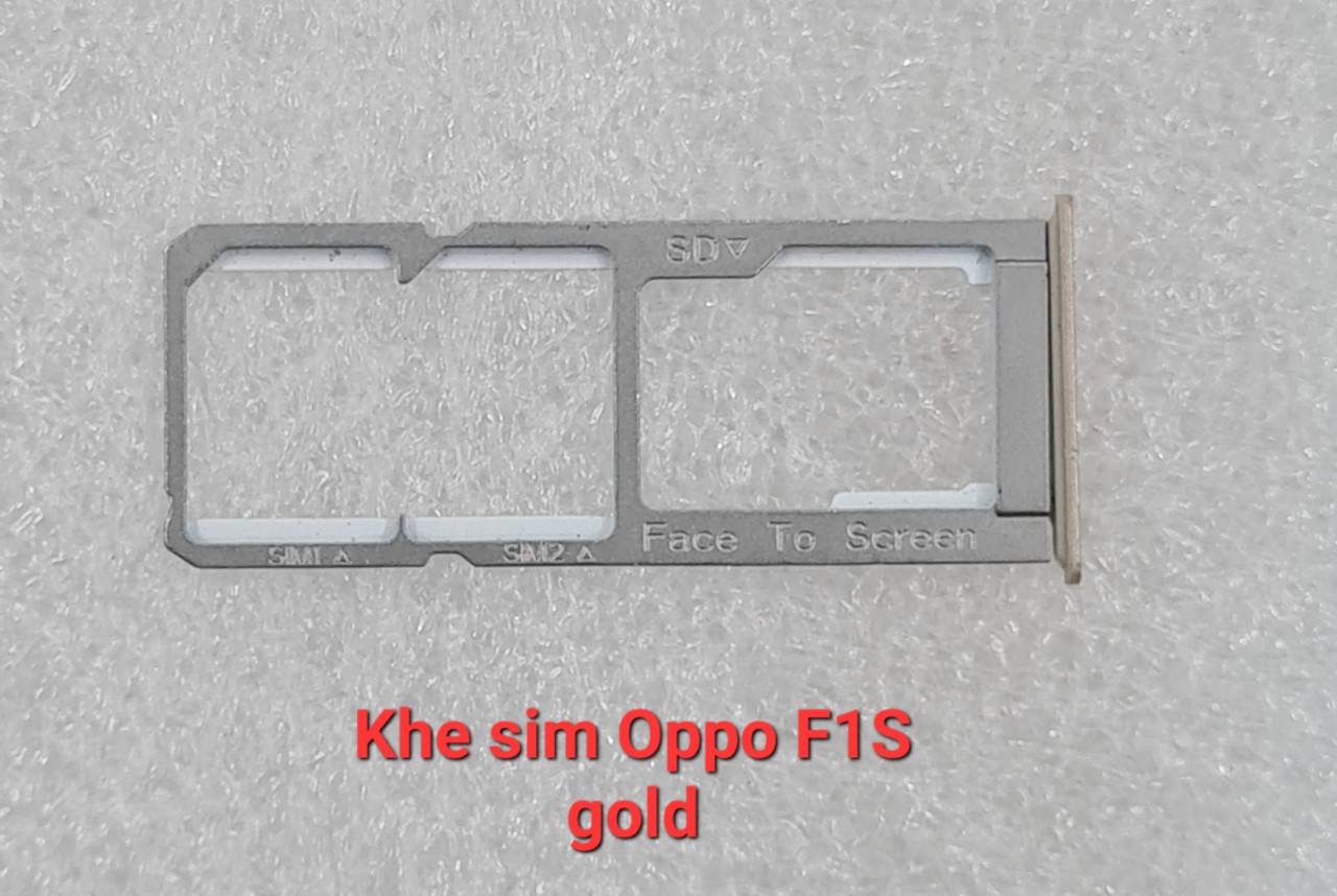 Vỏ, khe sim Oppo F1S (vỏ vàng, hồng kèm nút bấm)