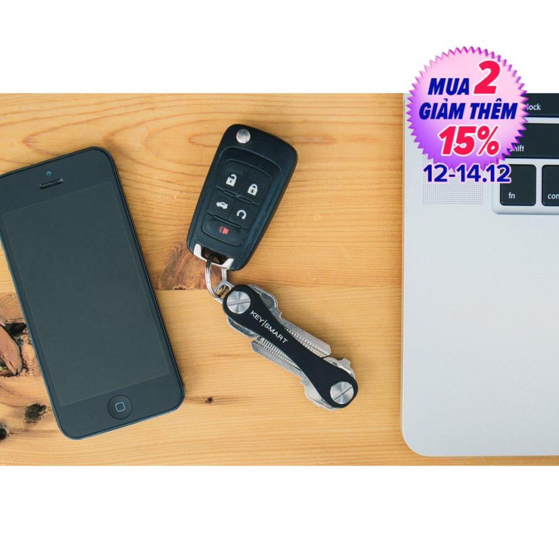 Key Smart - Móc Chìa Khóa Đa Năng Thông Minh Móc Giữ Chìa Khóa Thông Minh Siêu Gọn - Màu Đen