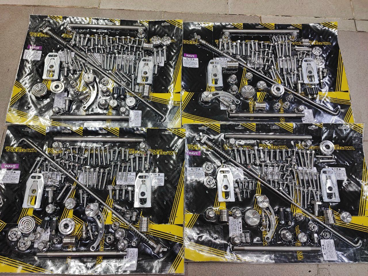 Bộ full ốc Inox- Salaya xe Wave (nhỏ- lớn)