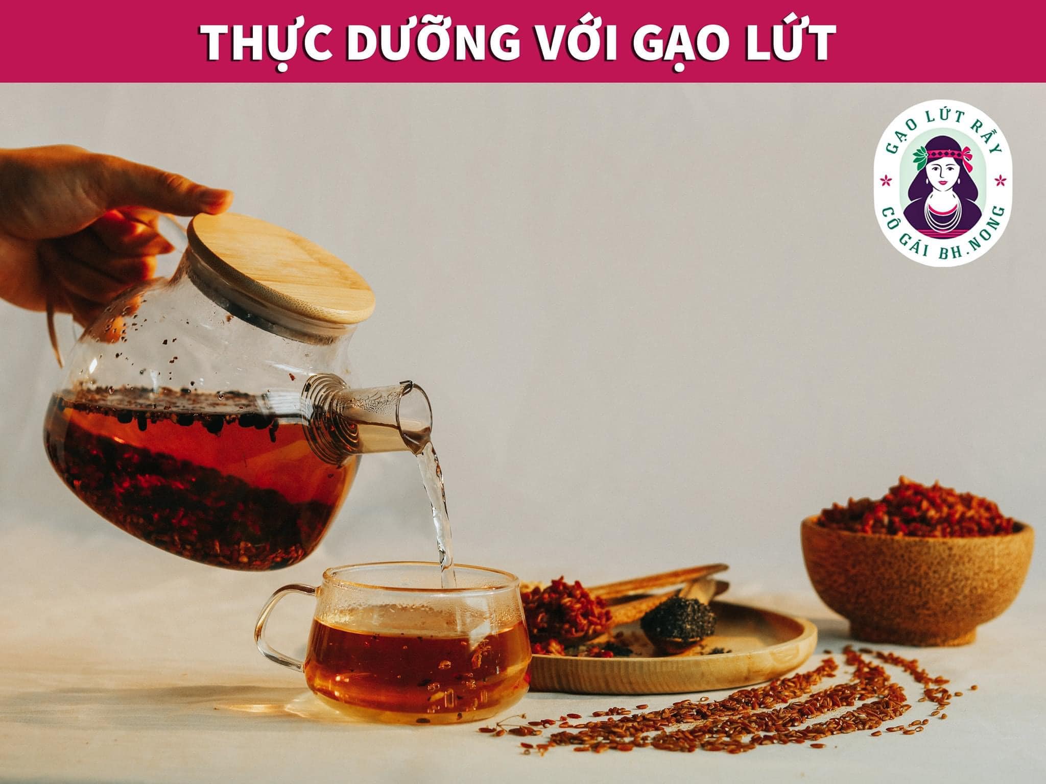Trà Lứt Rẫy Đậu Đen Xanh Lòng Rang Mộc (Hộp 500g sang trọng)