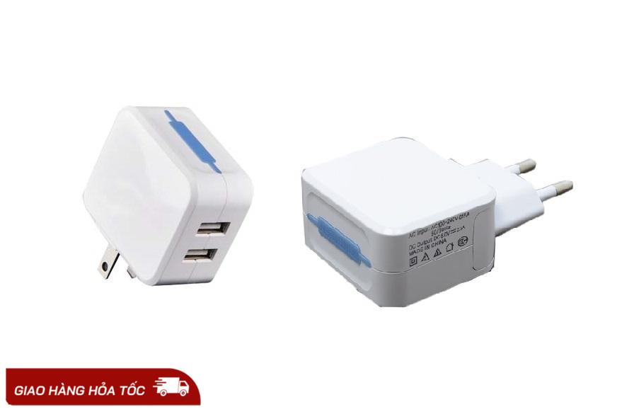 Củ sạc 2 cổng USB cho Ipad Kingleen 5V 2.1A