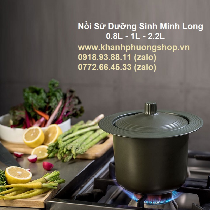 [HCM]nồi sứ minh long 2.2L - nồi sứ minh long