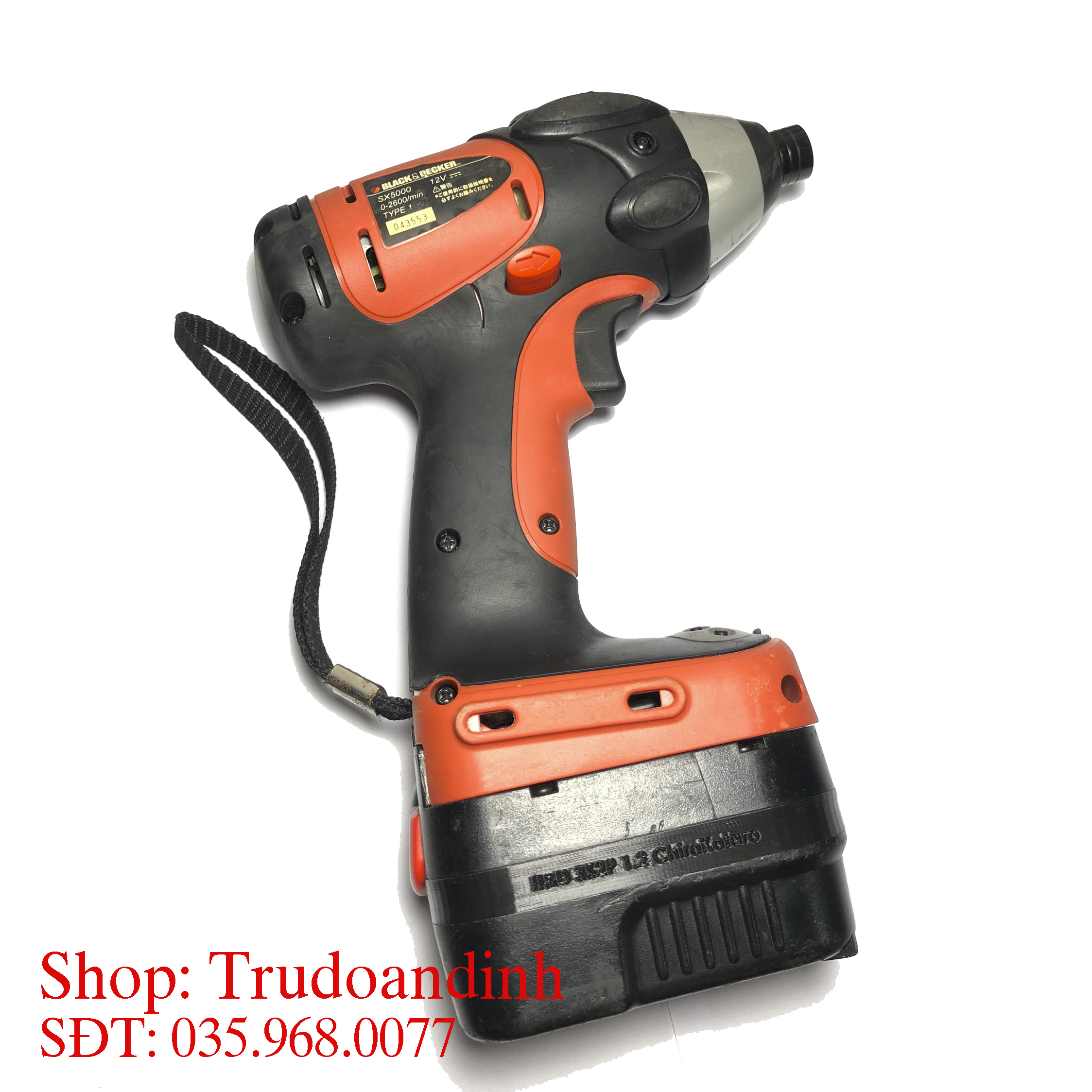 Máy bắn vít Black&Decker SX5000/SX5500 + Pin 4Ah đóng mới