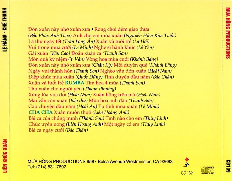bộ 6 đĩa cd nhạc Xuân 2